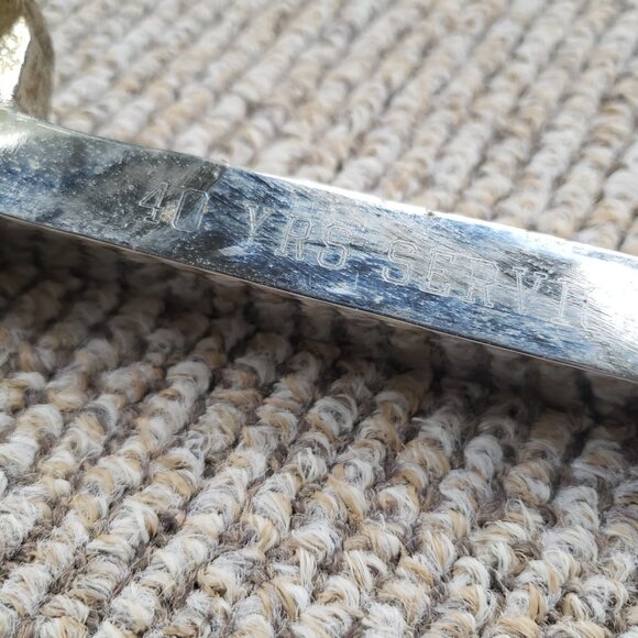 Silver Railroad Spike Paperweight Retirement Gift - Picture 4 of 7